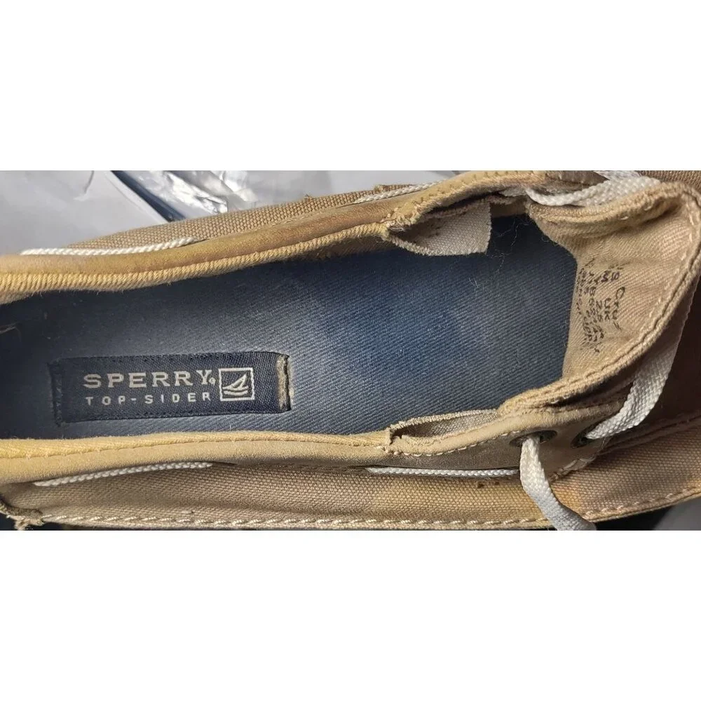 Sperry Topsider Youth 3M Cruz Boat Shoes - Khaki